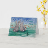 Bunny Lovin aceo Carte d'anniversaire (Fleur jaune)