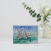 Bunny Lovin' aceo Visitekaartje (Staand voorkant)