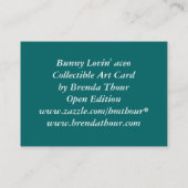 Bunny Lovin' aceo Visitekaartje (Achterkant)