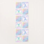 Bunny Magic Square Design Yoga Mat (Achterkant)