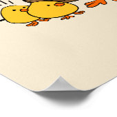 Bunny makes chocolate poop funny cartoon poster (Hoek)