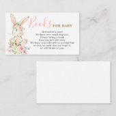 Bunny Meisje Bring Een Boek Kaart (Voorkant / Achterkant)