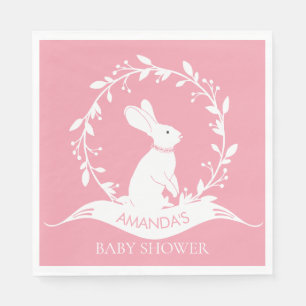 BUNNY Meisjes Baby shower Papieren servetten