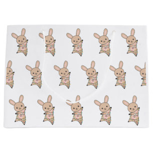 Bunny Merry Christmas Winter Animals Rabbit Groot Cadeauzakje