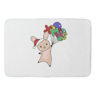Bunny Merry Winter Animals Rabbit Badmat