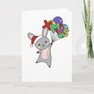 Bunny Merry Winter Animals Rabbit Kaart