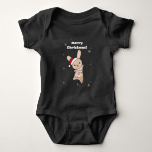 Bunny Merry Winter Animals Rabbits Baby Romper
