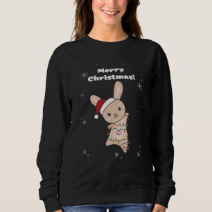 Bunny Merry Winter Animals Rabbits Sweat Trui