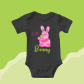 Bunny met bloemen romper