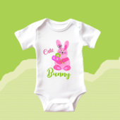 Bunny met bloemen romper