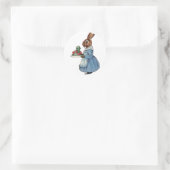 Bunny met Cake Ronde Sticker (Tas)