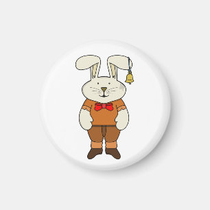 Bunny met een bel in zijn oor magneet