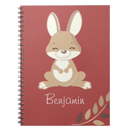 Bunny met een glimlach notitieboek (Voorkant)