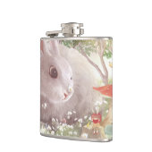 Bunny met Flowers Heupfles (Links)