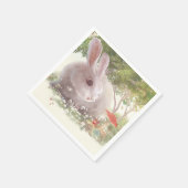 Bunny met Flowers Servet (Hoek)