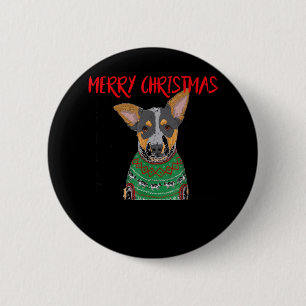 Bunny met kerstfeestzuster Kerstkonijnenkerstkerst Ronde Button 5,7 Cm