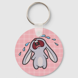 Bunny met roze cheques Sleutelhanger