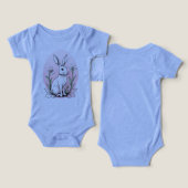 Bunny mignon et lys (Design Recto & Verso)