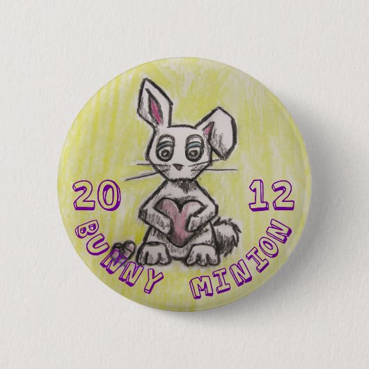 Bunny Minion 2012 Ronde Button 5,7 Cm (Voorkant)