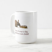 Bunny moeder en baby - mokken (Voorkant links)