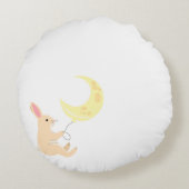 Bunny & Moon Ballon Kussen (Achterkant)
