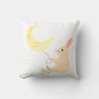 Bunny & Moon Balloon Pillow Kussen