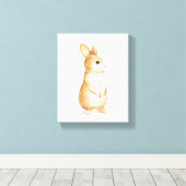Bunny Natuur Woodland kwekerij Decor Canvas Afdruk (Insitu (Houten vloer))