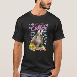 Bunny Norway Forest Cat Happy Paaseieren T-shirt