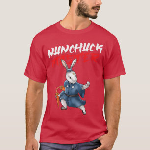 Bunny Nunchucks Master Japan Martial Arts MMA Kend T-shirt