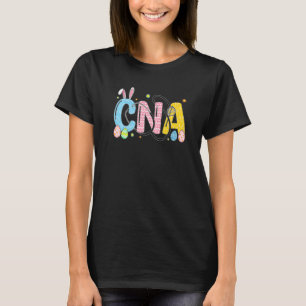 Bunny Nurse Funny Easter Day Floral Women T-shirt