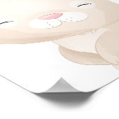 Bunny Nursery Poster Forêt Animaux Enfants (Coin)