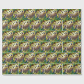 Bunny onder een easter egg tree cadeaupapier (Vlak)