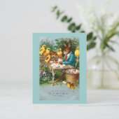 Bunny Paaseieren  Feestdagenkaart (Staand voorkant)