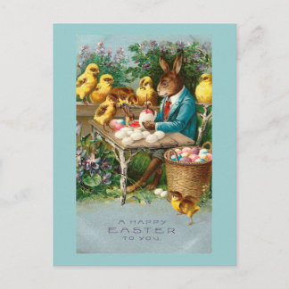Bunny Paaseieren Feestdagenkaart