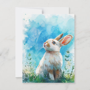 Bunny Painting Briefkaart