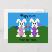 Bunny Pâques #5 Carte postale (Devant / Derrière)