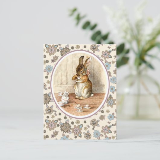 Bunny. Pasen Briefkaarten (Staand voorkant)