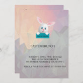 Bunny - Pasen uitnodiging (Voorkant / Achterkant)