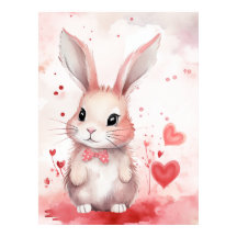Bunny Pastel met harten