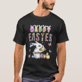 Bunny Pastel Spring Hunt Eggs Rabbit Happy Pasen T-shirt (Voorkant)
