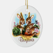 Bunny Patch Keramisch Ornament (Rechts)