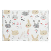 Bunny Pattern Kussensloop (Achterkant)