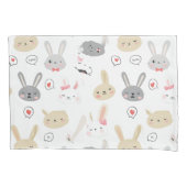 Bunny Pattern Kussensloop (Voorkant)