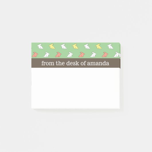 Bunny Pattern Post-it® Notes (Voorkant)
