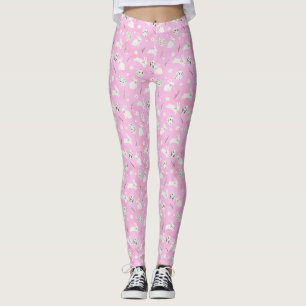 Bunny Patterned Roze Leggings