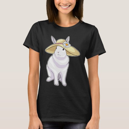 Bunny Pet Flower T-shirt (Voorkant)