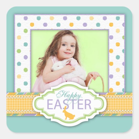 Bunny Photo Sticker S (Voorkant)