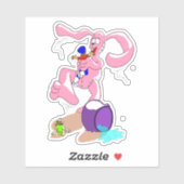 Bunny Pink Hop Sticker (Vel)