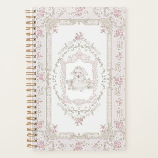 Bunny & Pink Roses Notitieboek (Voorkant)