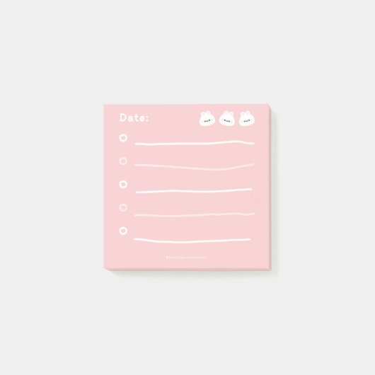 Bunny Post-it® Notes (Voorkant)